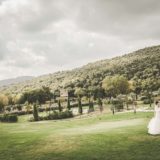 Garden villa wedding Italy. Artistic photos of the wedding couple on the wedding day.