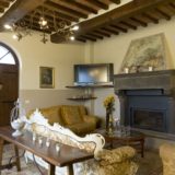 Part of the living area in Villa Adele where the wedding suite is. italy wedding venues. tuscany wedding villas