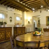 Part of communal area and dining area in Villa Adele where the wedding suite is. italy wedding venues. tuscany wedding villas