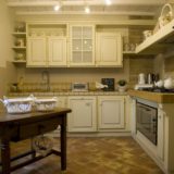 The kitchen area in Villa Adele where the wedding suite is. italy wedding venues. tuscany wedding villas