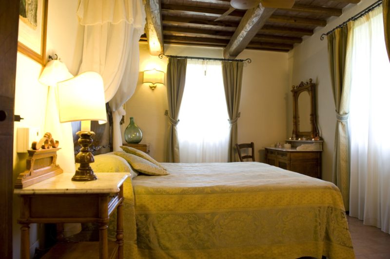 Wedding tuscany villa . One of the bedrooms of Suite Villa 3.